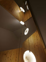 Harvest Alabaster Pendant Light – Natural Stone LED Chandelier