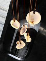 Harvest Alabaster Pendant Light – Natural Stone LED Chandelier