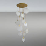 Harvest Alabaster Pendant Light – Natural Stone LED Chandelier