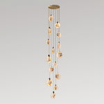 Harvest Alabaster Pendant Light – Natural Stone LED Chandelier