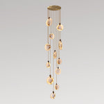 Harvest Alabaster Pendant Light – Natural Stone LED Chandelier