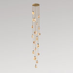 Harvest Alabaster Pendant Light – Natural Stone LED Chandelier