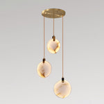Harvest Alabaster Pendant Light – Natural Stone LED Chandelier