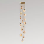 Harvest Alabaster Pendant Light – Natural Stone LED Chandelier