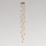 Harvest Alabaster Pendant Light – Natural Stone LED Chandelier