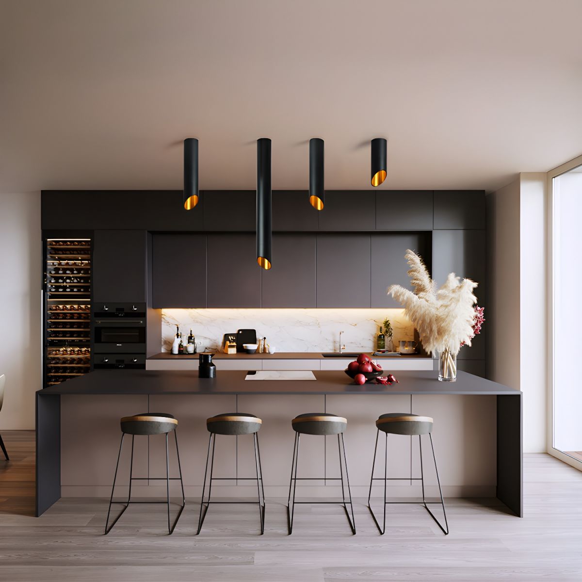 Hazel Surface Mounted LED Downlight in Matte Black or White
