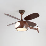 Heli Breeze Wooden Helicopter Ceiling Fan with Integrated LED Light for Kids' Rooms