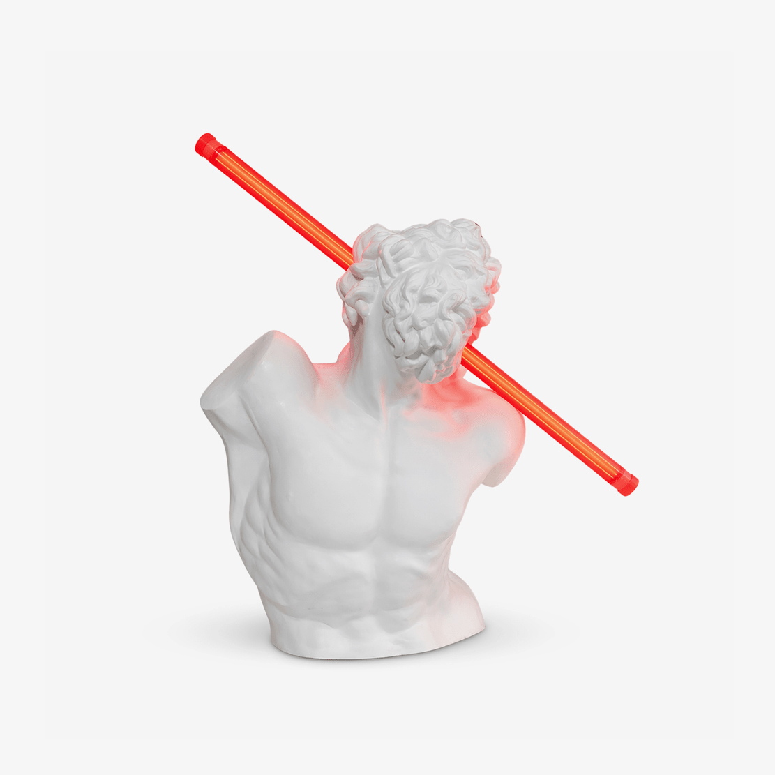 Helios Strike Sculpture Table Lamp with LED Light Rod