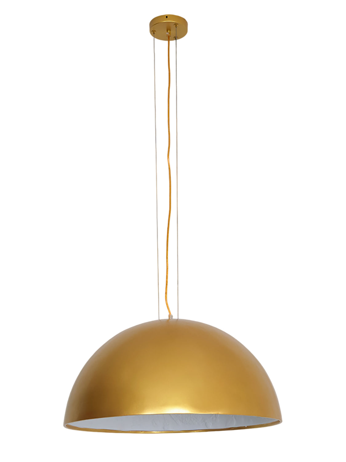 Hemisfera Plaster Pendant Light — Designer Hemisphere Suspension Lamp