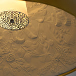 Hemisfera Plaster Pendant Light — Designer Hemisphere Suspension Lamp