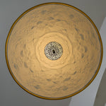 Hemisfera Plaster Pendant Light — Designer Hemisphere Suspension Lamp
