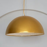 Hemisfera Plaster Pendant Light — Designer Hemisphere Suspension Lamp