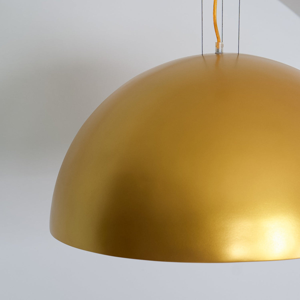 Hemisfera Plaster Pendant Light — Designer Hemisphere Suspension Lamp