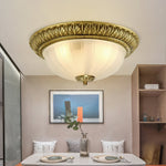 Hemispherical Engraved Ceiling Light
