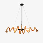 Artisan Hemp Rope Spiral Chandelier for Modern Interiors