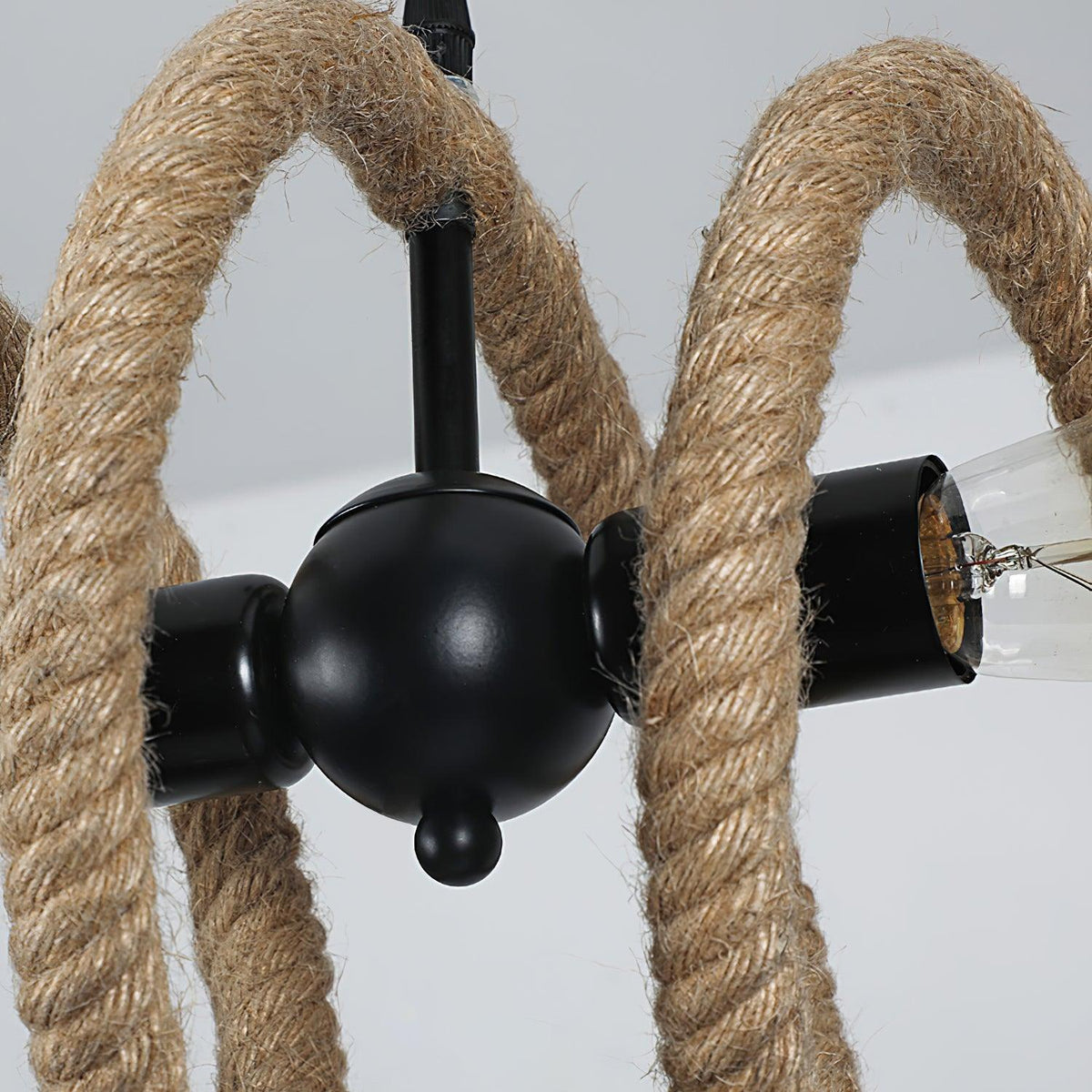 Artisan Hemp Rope Spiral Chandelier for Modern Interiors