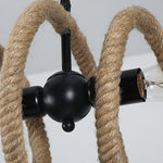 Artisan Hemp Rope Spiral Chandelier for Modern Interiors