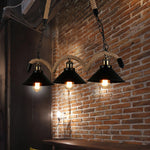 Industrial Wave Chandelier with Natural Hemp Rope – Modern Farmhouse Pendant Light