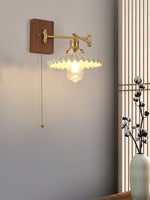 Heritage Walnut Wall Lamp