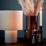 Lina Fabric Table Lamp – Modern Minimalist Bedside Lighting