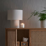 Lina Fabric Table Lamp – Modern Minimalist Bedside Lighting