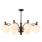 Hespera Orb Chandelier – Modern Glass & Bronze Pendant Light