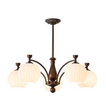 Hespera Orb Chandelier – Modern Glass & Bronze Pendant Light