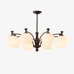 Hespera Orb Chandelier – Modern Glass & Bronze Pendant Light