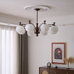 Hespera Orb Chandelier – Modern Glass & Bronze Pendant Light