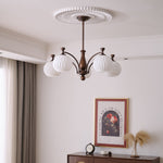 Hespera Orb Chandelier – Modern Glass & Bronze Pendant Light