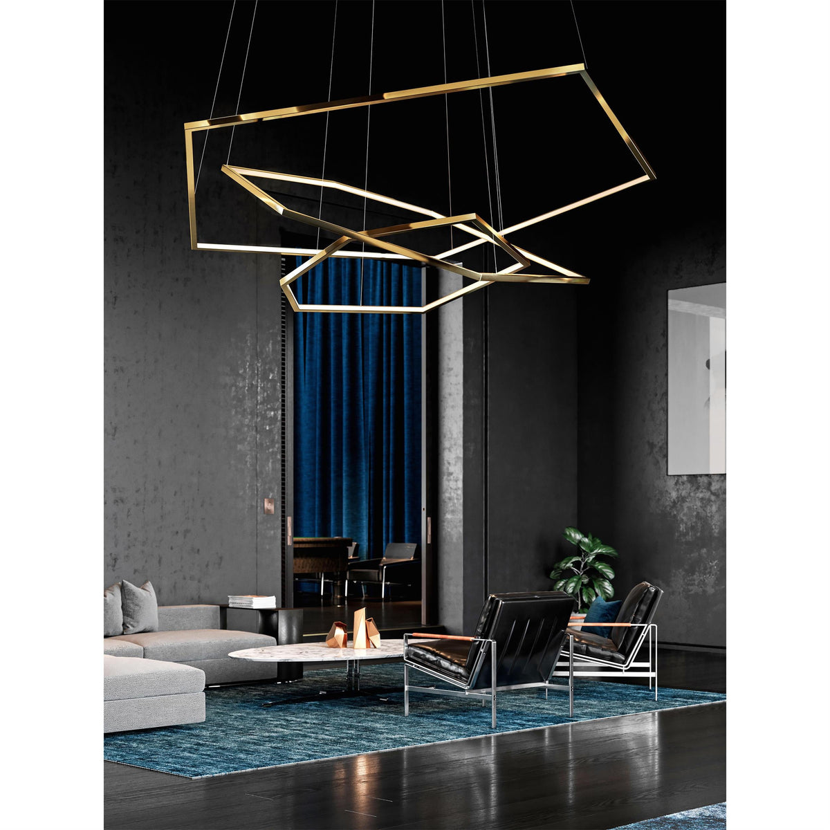 hexagon-chandelier
