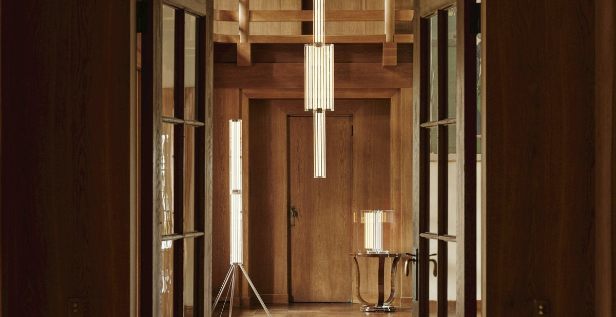 Hexagonal Glass Pendant Light with Integrated LED, Modern Minimalist Ceiling Lamp