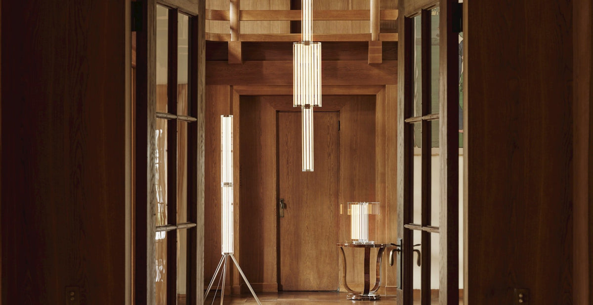 Hexagonal Glass Pendant Light with Integrated LED, Modern Minimalist Ceiling Lamp