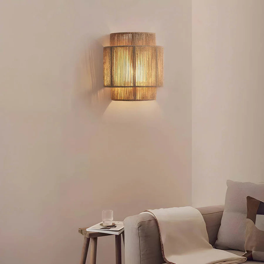 Vintage Glow Natural Wall Light