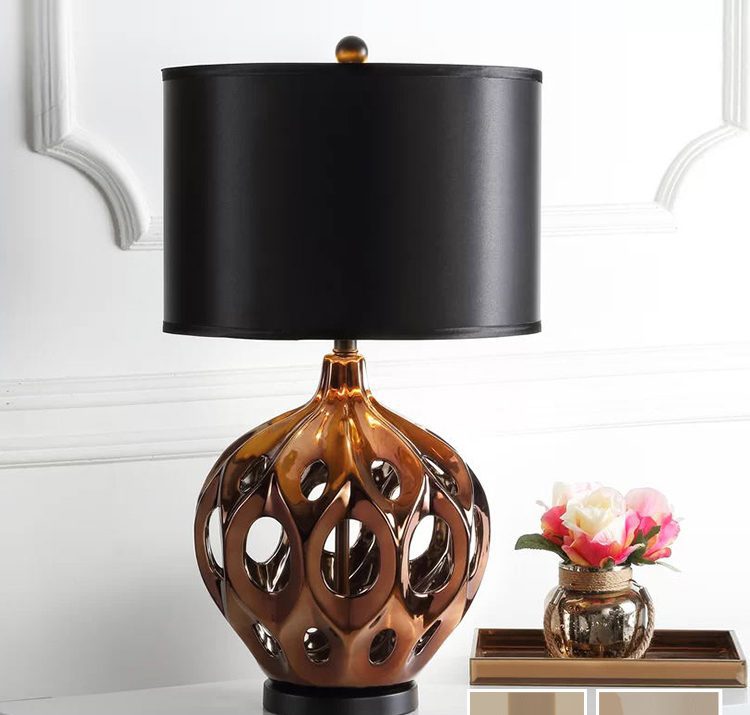 Hollow Ceramic Table Lamp