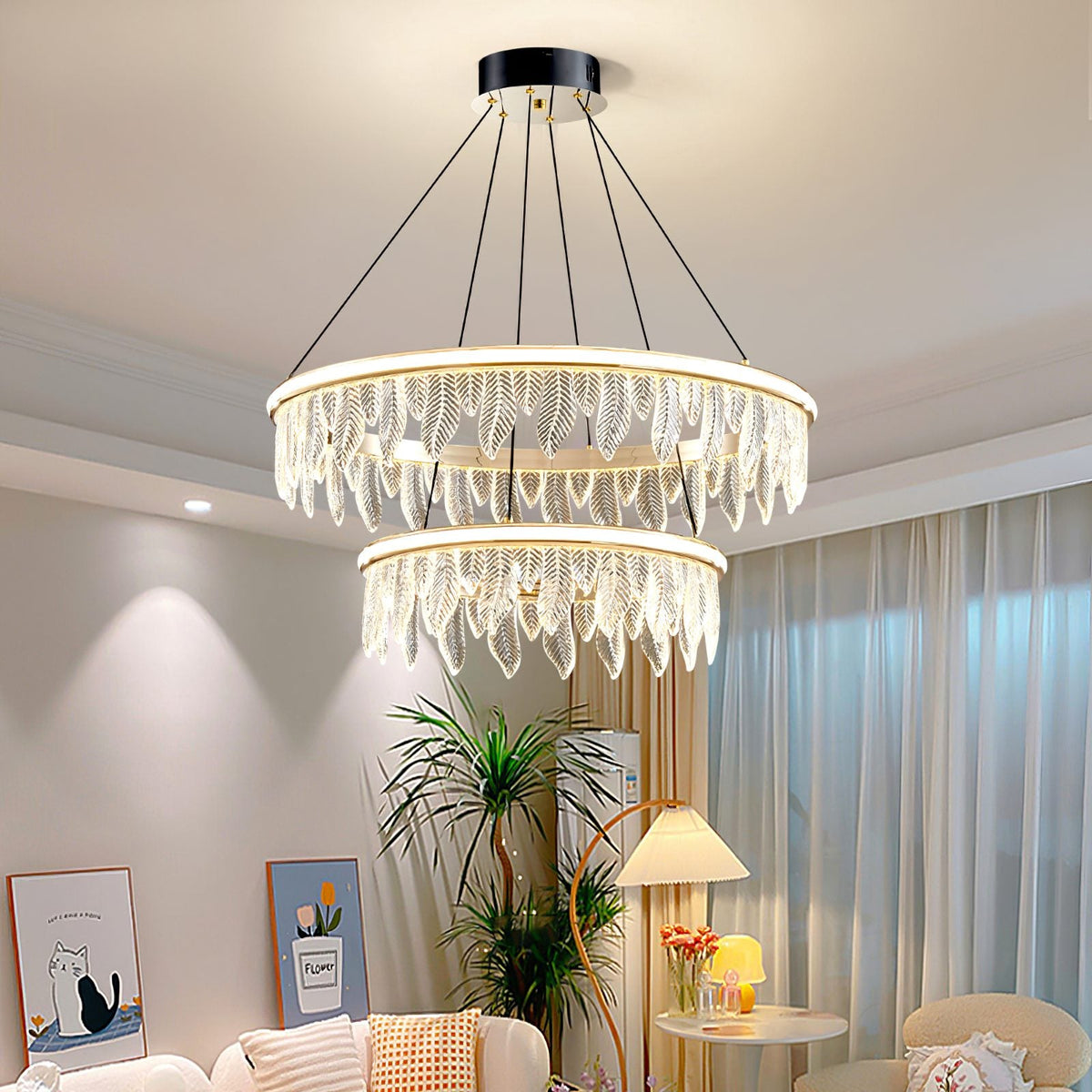 Holy Light Leaf Chandelier