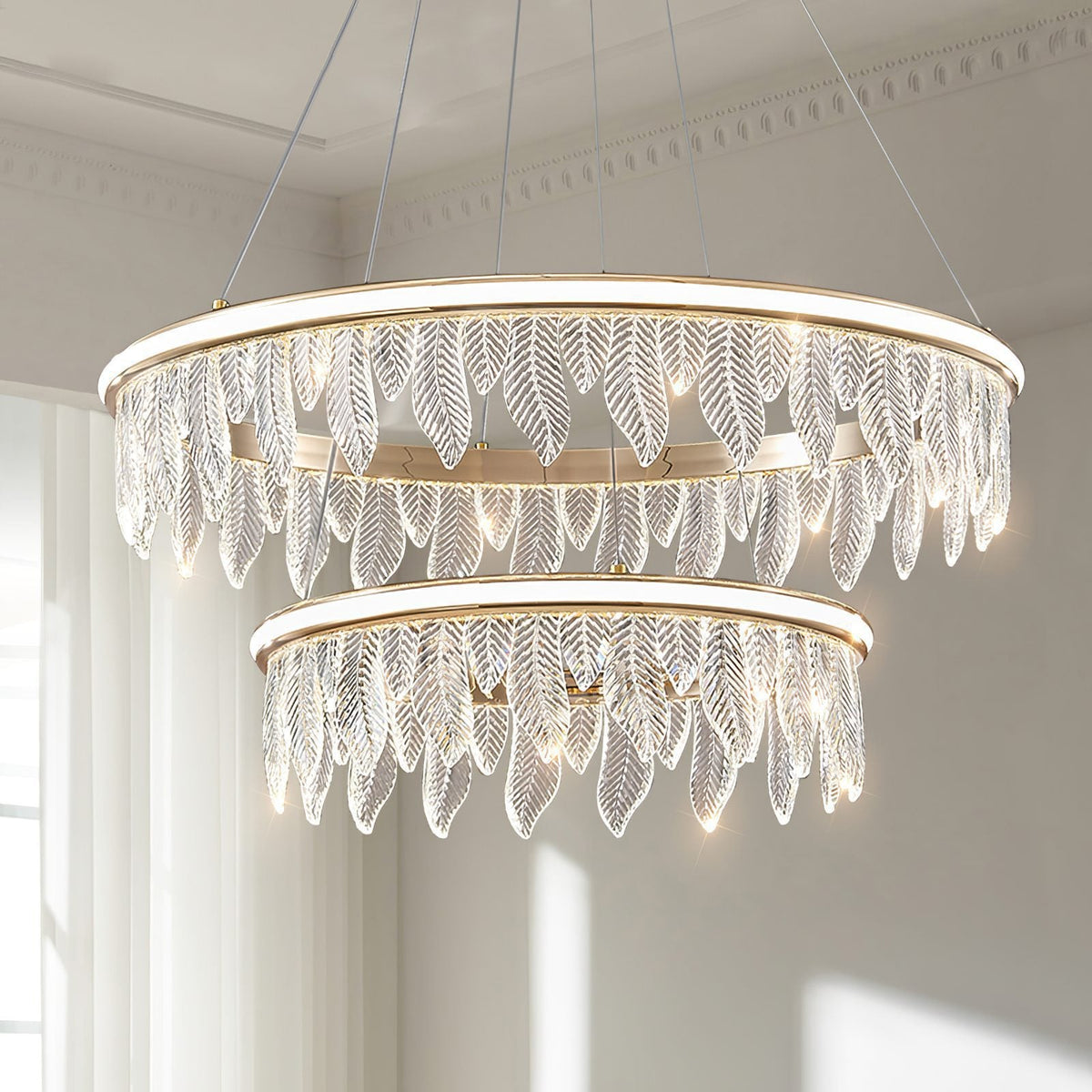 Holy Light Leaf Chandelier