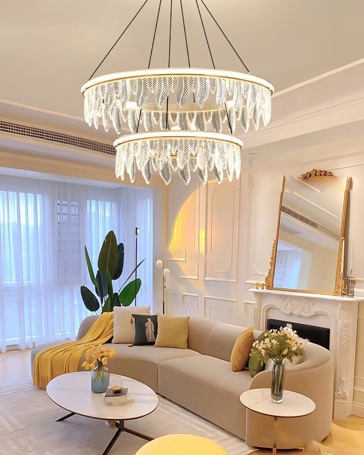 Holy Light Leaf Chandelier