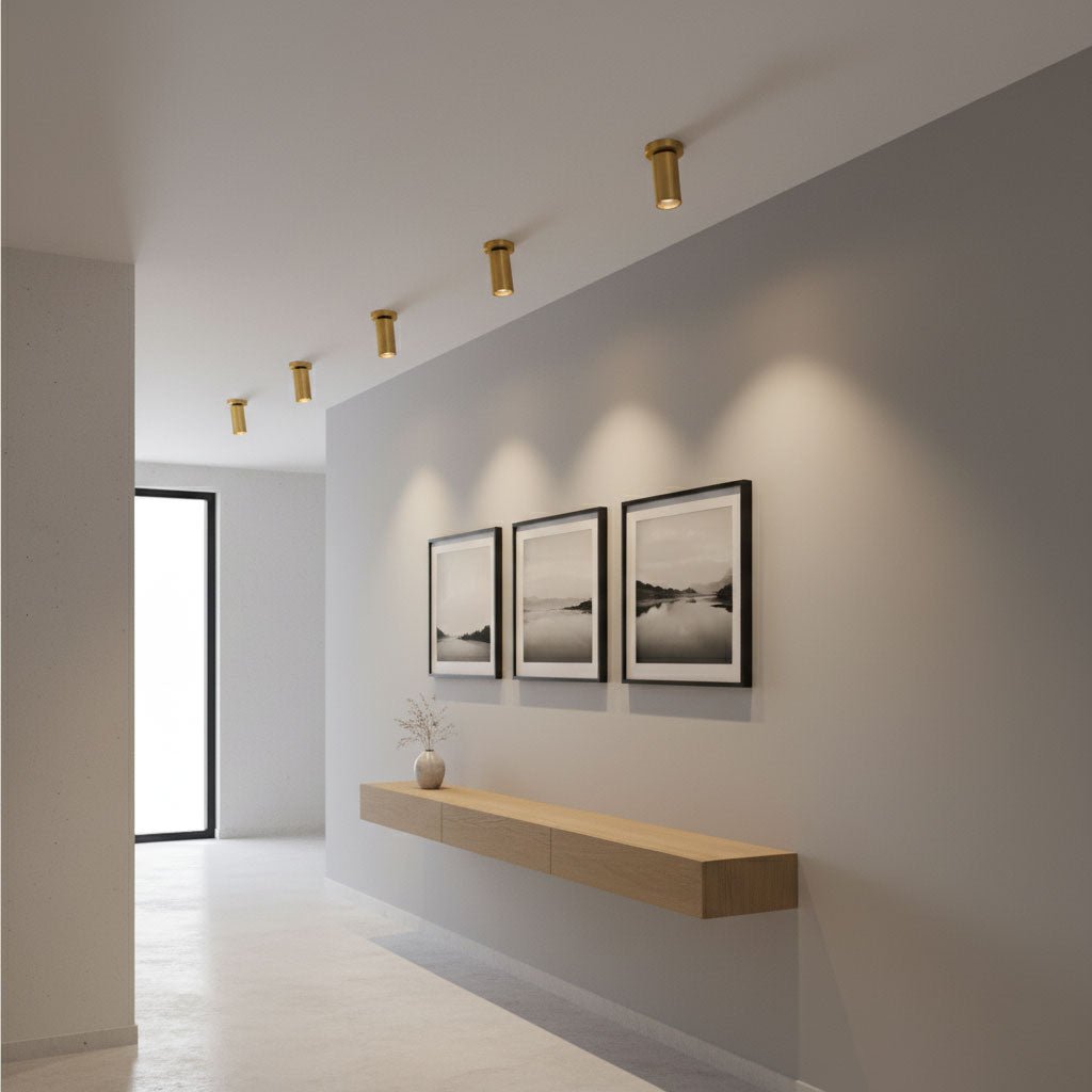Horizon Brass Ceiling Spot Light – Adjustable LED Accent Lighting
