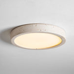 Horizon Travertine Ceiling Light – Modern Minimalist Flush Mount