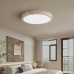 Horizon Travertine Ceiling Light – Modern Minimalist Flush Mount