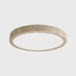 Horizon Travertine Ceiling Light – Modern Minimalist Flush Mount