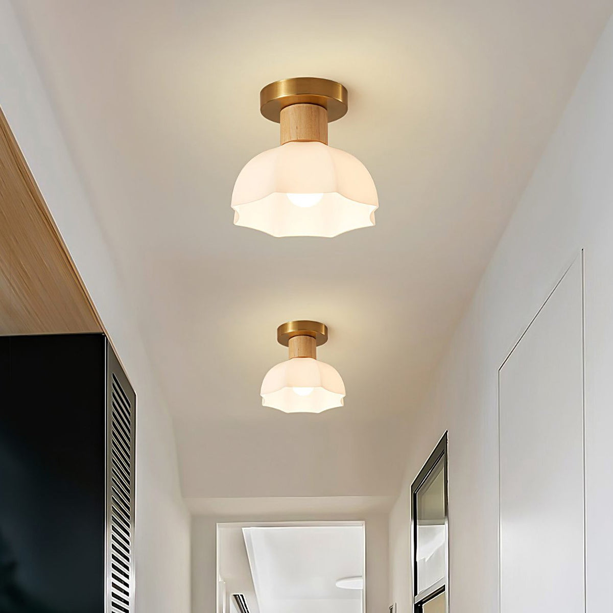 Horn Shaped Small Ceiling Lamp