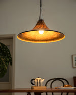 Horn of Light Pendant Lamp | Amber Acrylic Modern Hanging Light