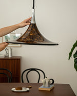 Horn of Light Pendant Lamp | Amber Acrylic Modern Hanging Light