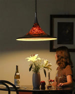 Horn of Light Pendant Lamp | Amber Acrylic Modern Hanging Light