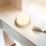 Huae Travertine Table Lamp with Integrated LED