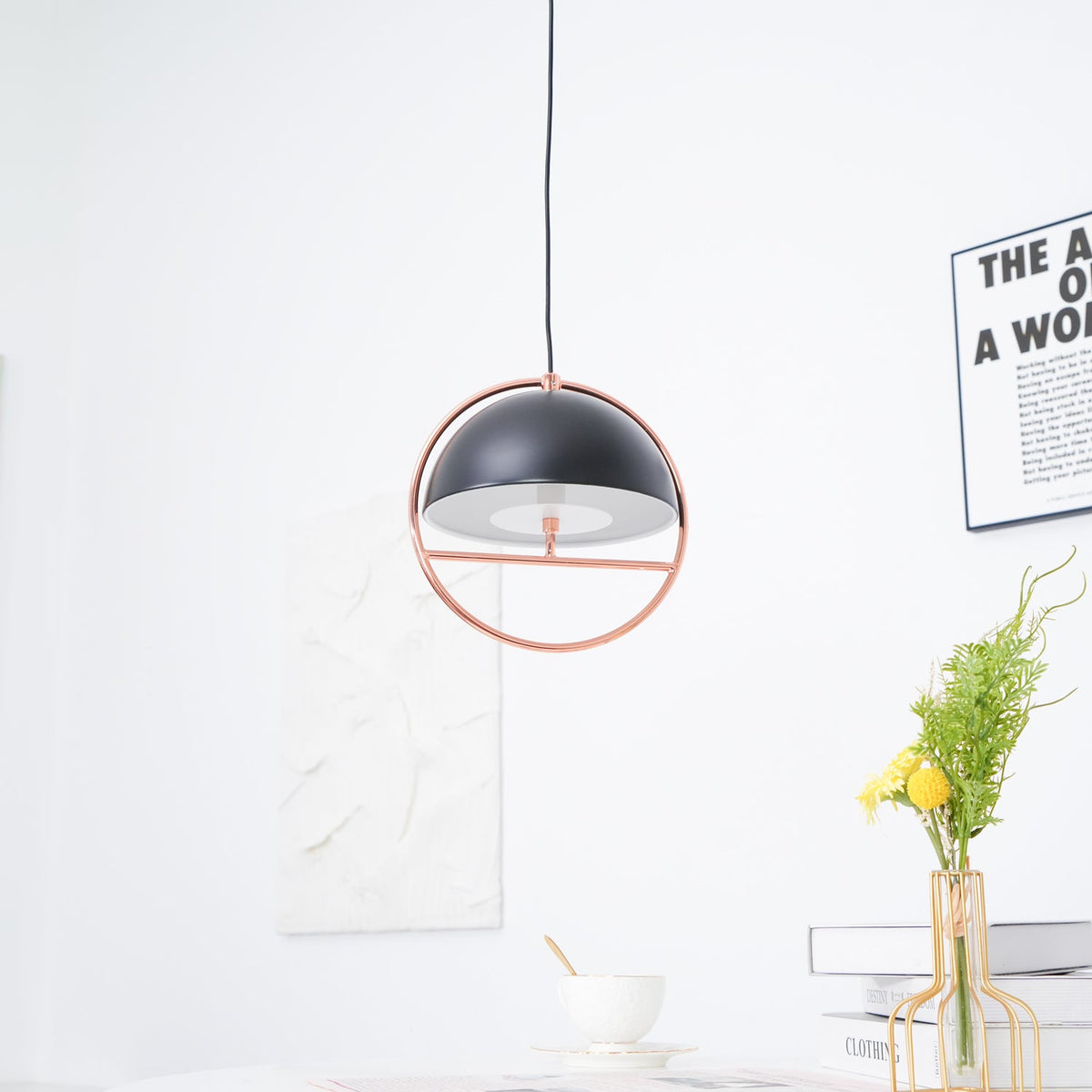 Huan Pendant Light – Modern Minimalist Metal Ceiling Lamp for Living and Dining Rooms