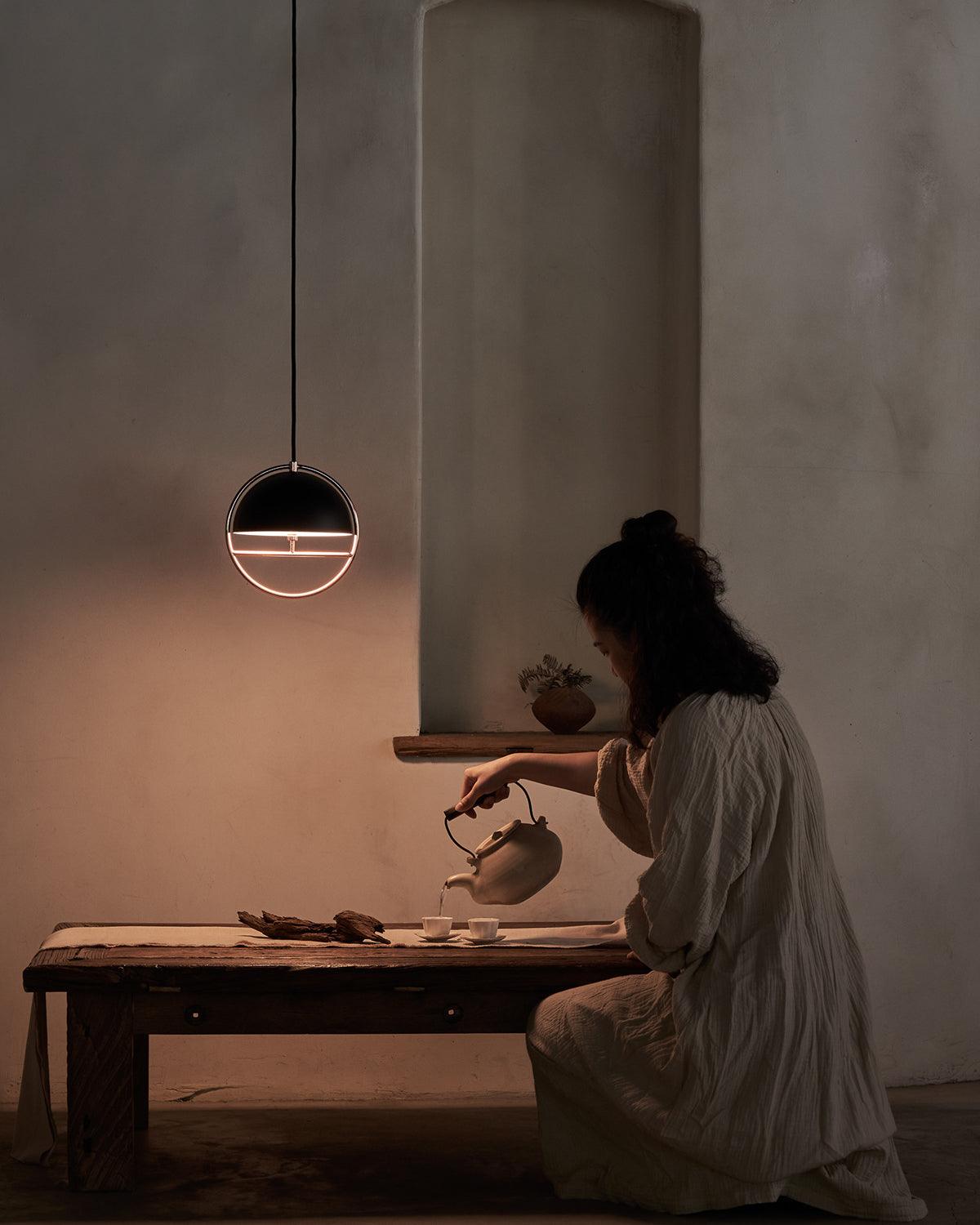 Huan Pendant Light – Modern Minimalist Metal Ceiling Lamp for Living and Dining Rooms