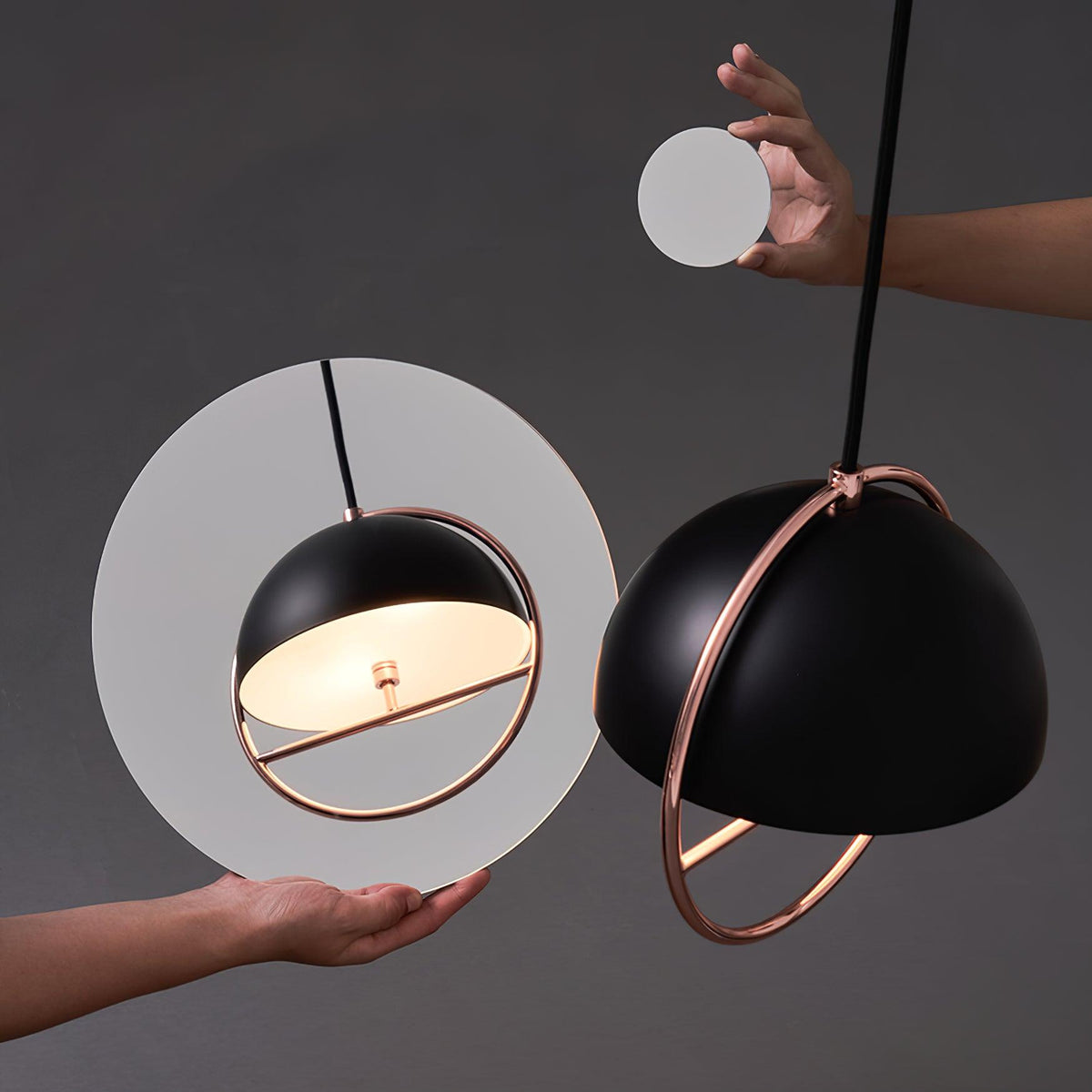 Huan Pendant Light – Modern Minimalist Metal Ceiling Lamp for Living and Dining Rooms